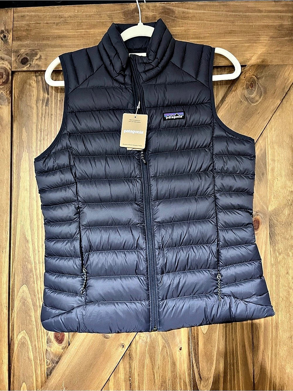 Patagonia Down Sweater Vest Women's Down Vest Blue Medium NWT